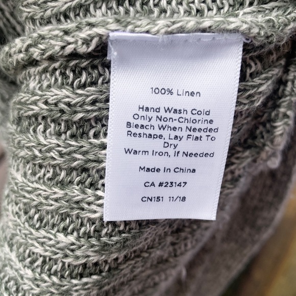 Talbots Linen Knit Top Medium Petite - Picture 8 of 8